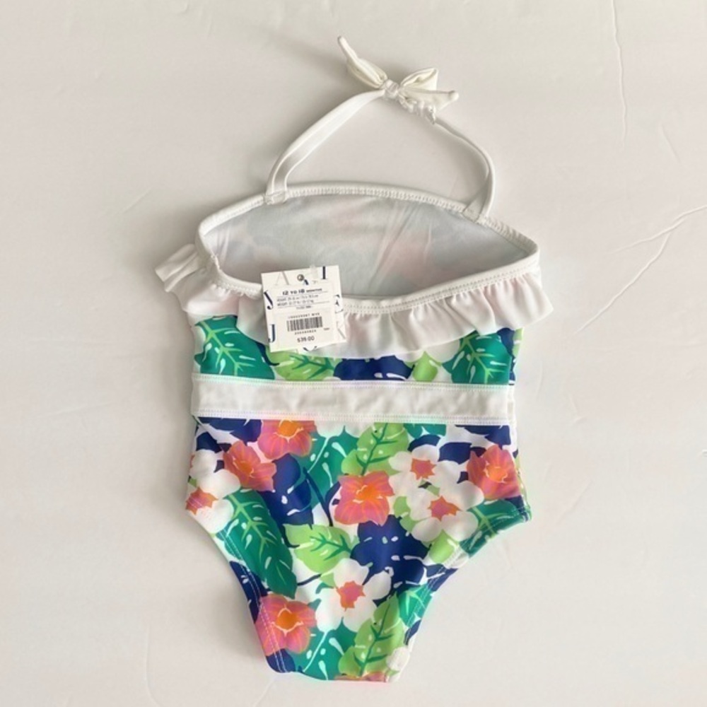 NWT Janie & Jack Baby Girl Set of 2 Swimsuits Bundle 12-18 Months - Picture 3 of 11